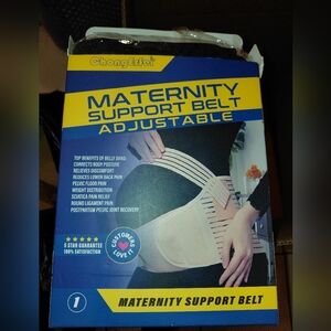 Black Adjustable Maternity Support Belt